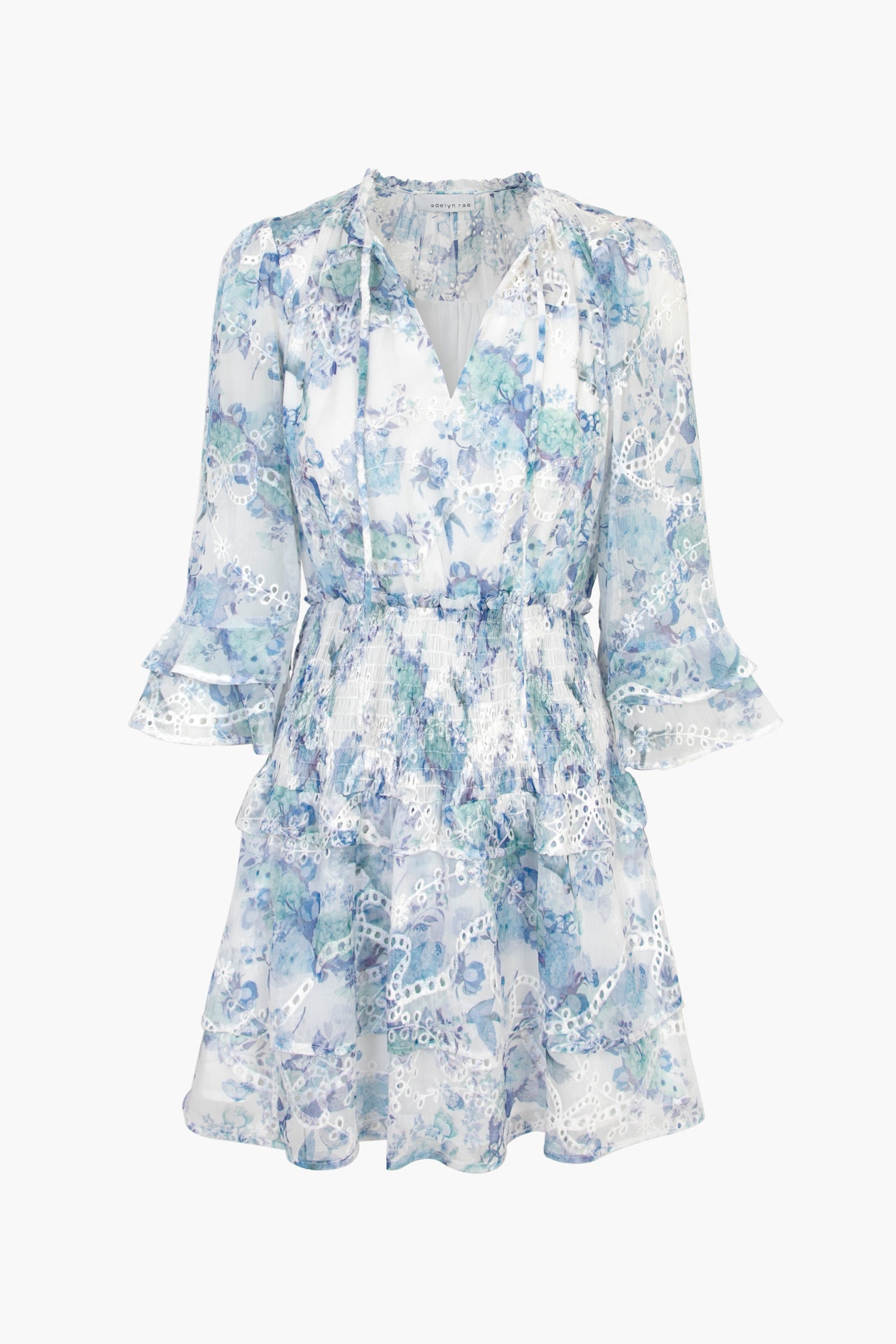 Juliana Eyelet Smocked Mini Dress - FINAL SALE