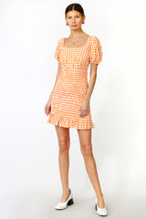 Windam Gingham Smocked Dress