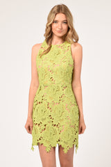 Cassie 3D Crochet Mini Dress