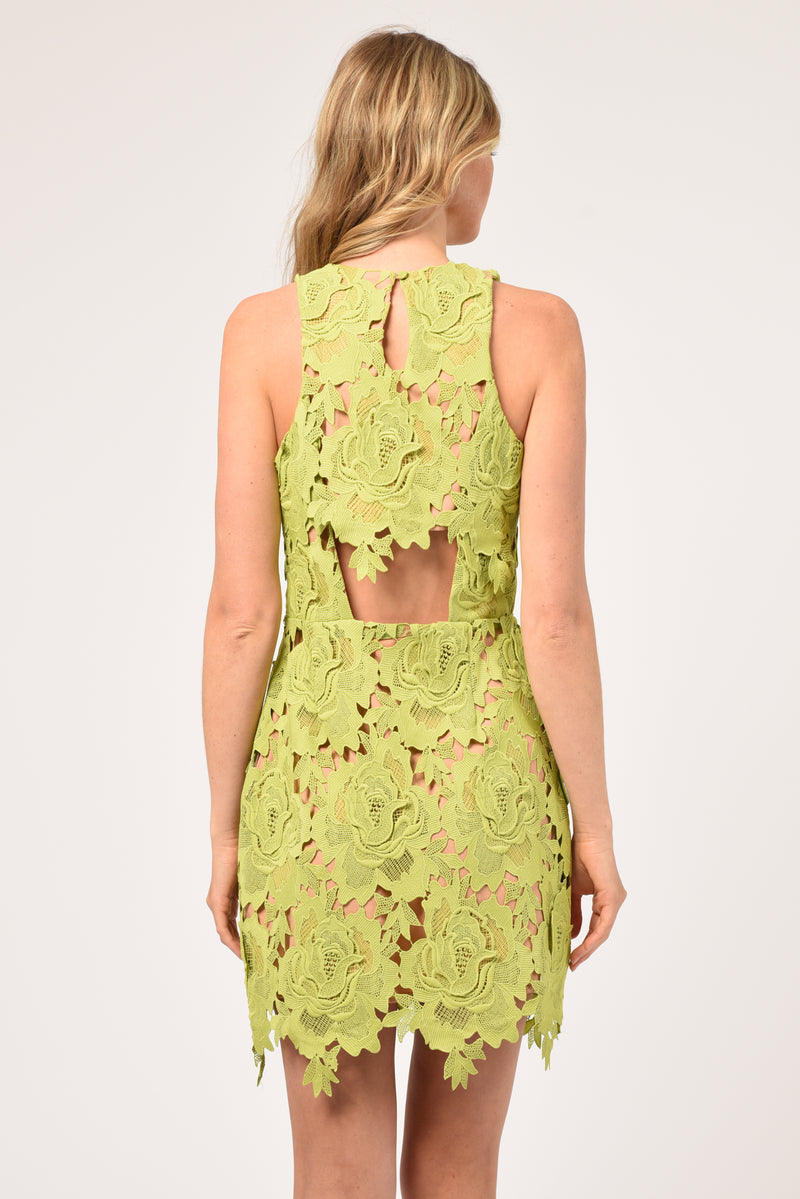 Cassie 3D Crochet Mini Dress