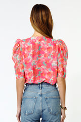 Kiara Chiffon Puff Sleeve Bodysuit