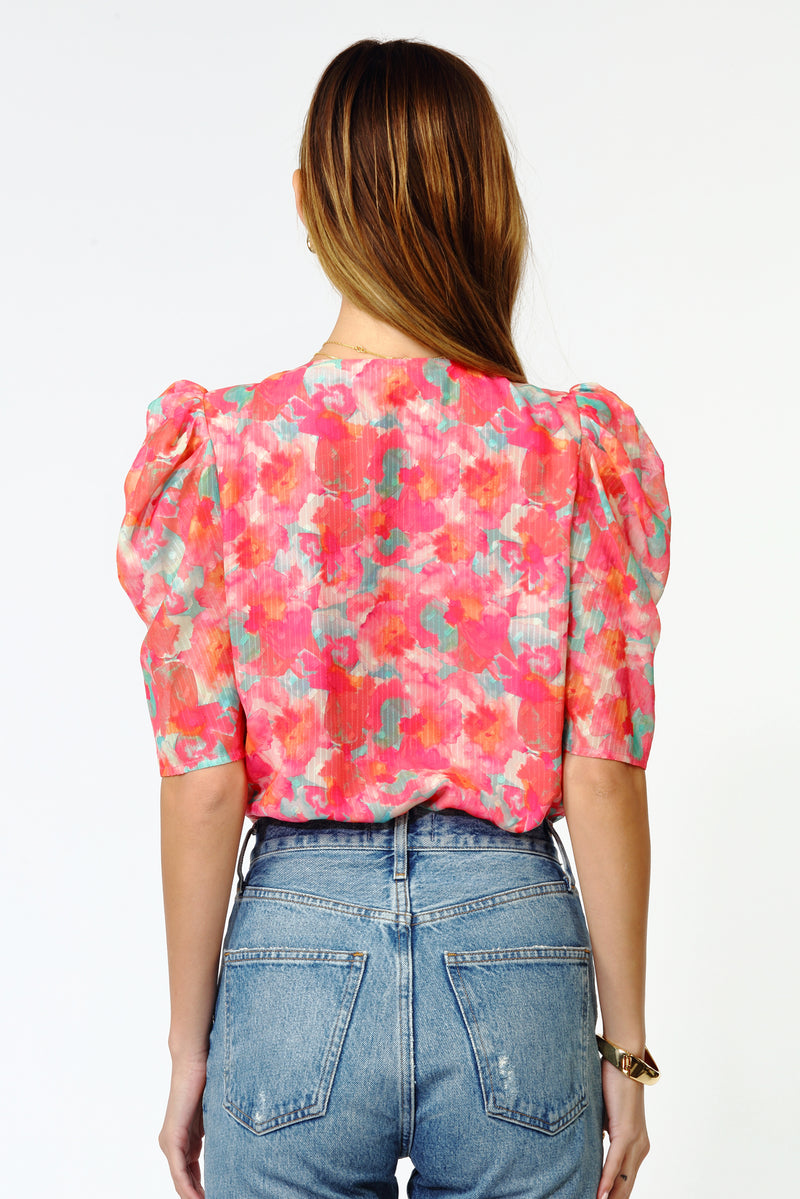 Kiara Chiffon Puff Sleeve Bodysuit