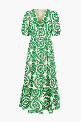 Luisa Embroidered Midi Dress