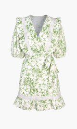 Dina Printed Wrap Dress - FINAL SALE