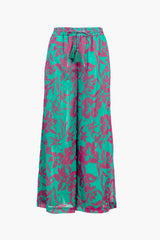 Tassel Trim Wide Leg Pants